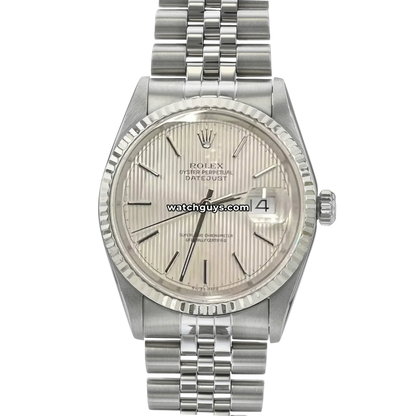 Rolex Datejust 16234 Silver Tapestry Dial