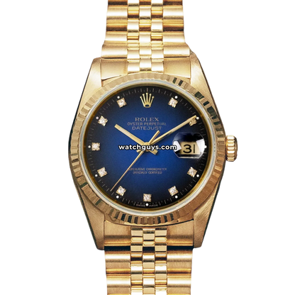 Rolex Datejust 16238 Vignette Blue Diamond Jubilee