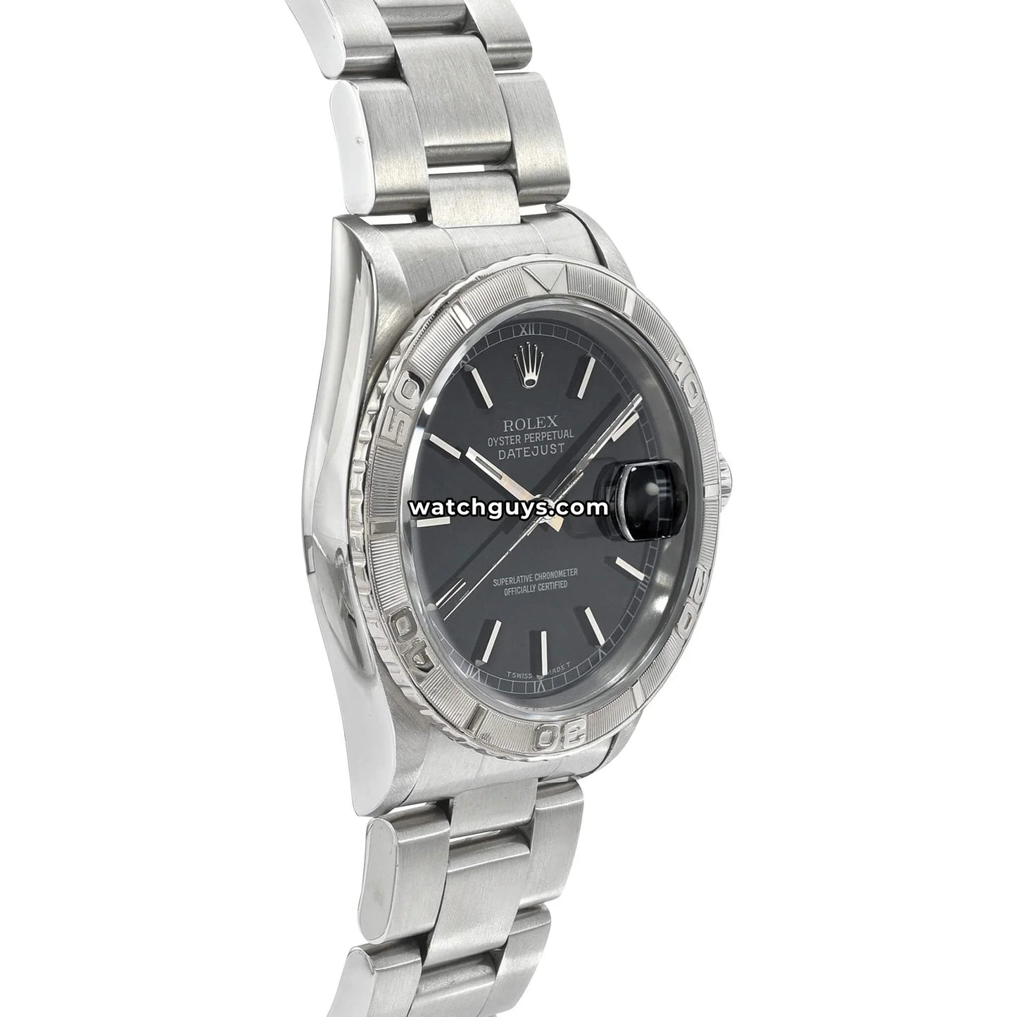 Rolex Datejust 16264 Black Turn-O-Graph