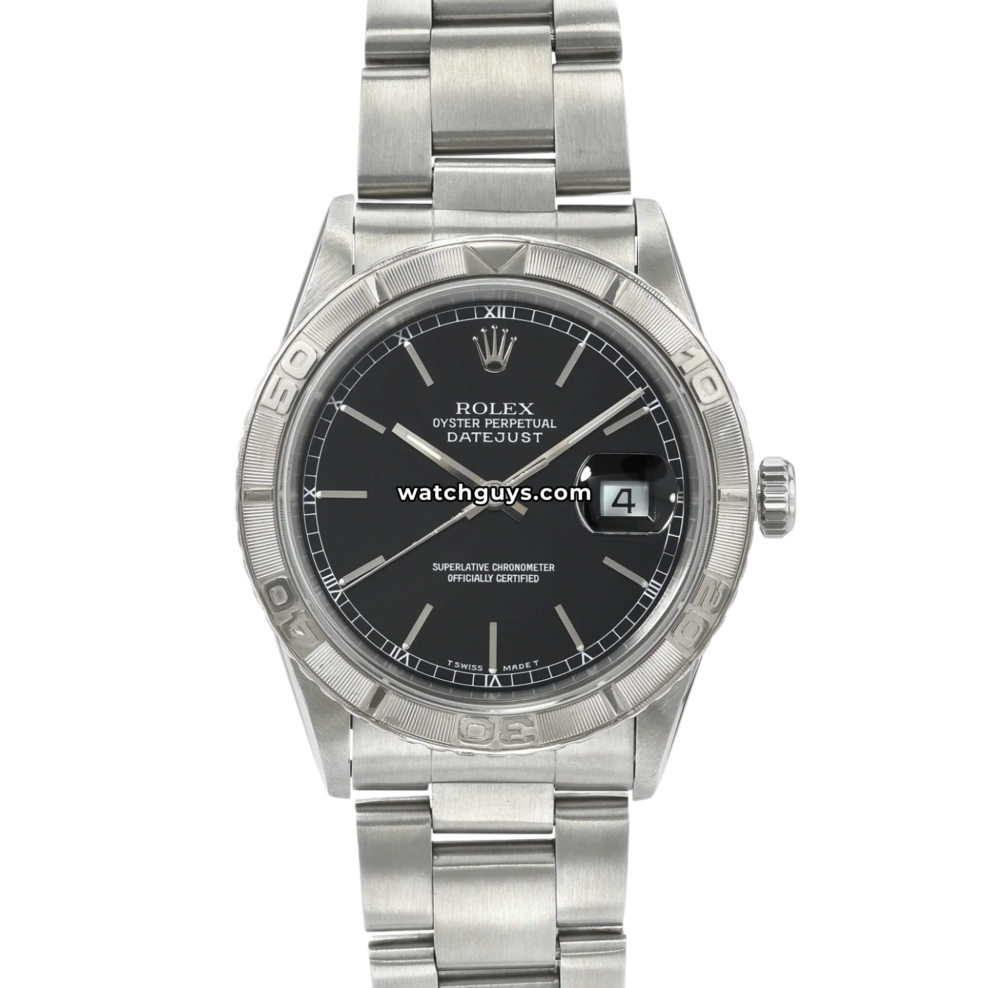 Rolex Datejust 16264 Black Turn-O-Graph