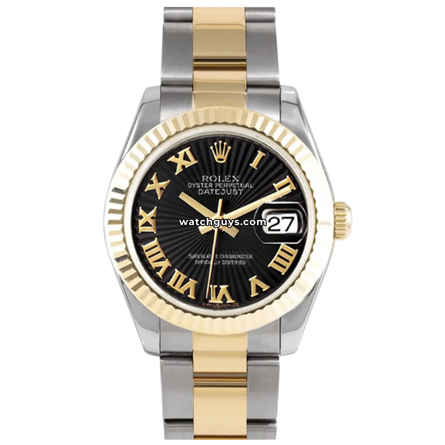 Rolex Datejust 178273 Black Sunbeam Roman