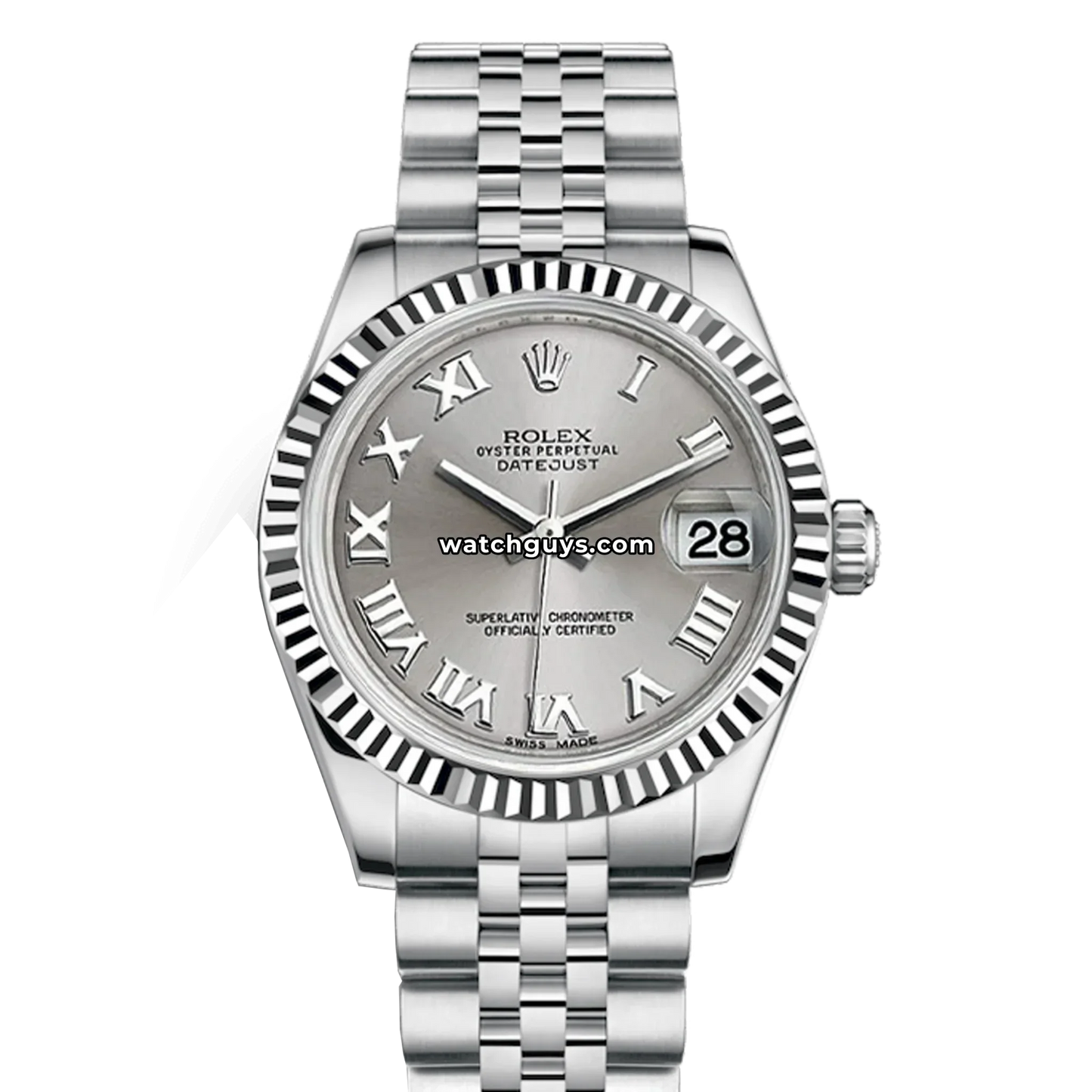 Rolex Datejust 178274 Silver Roman Jubilee