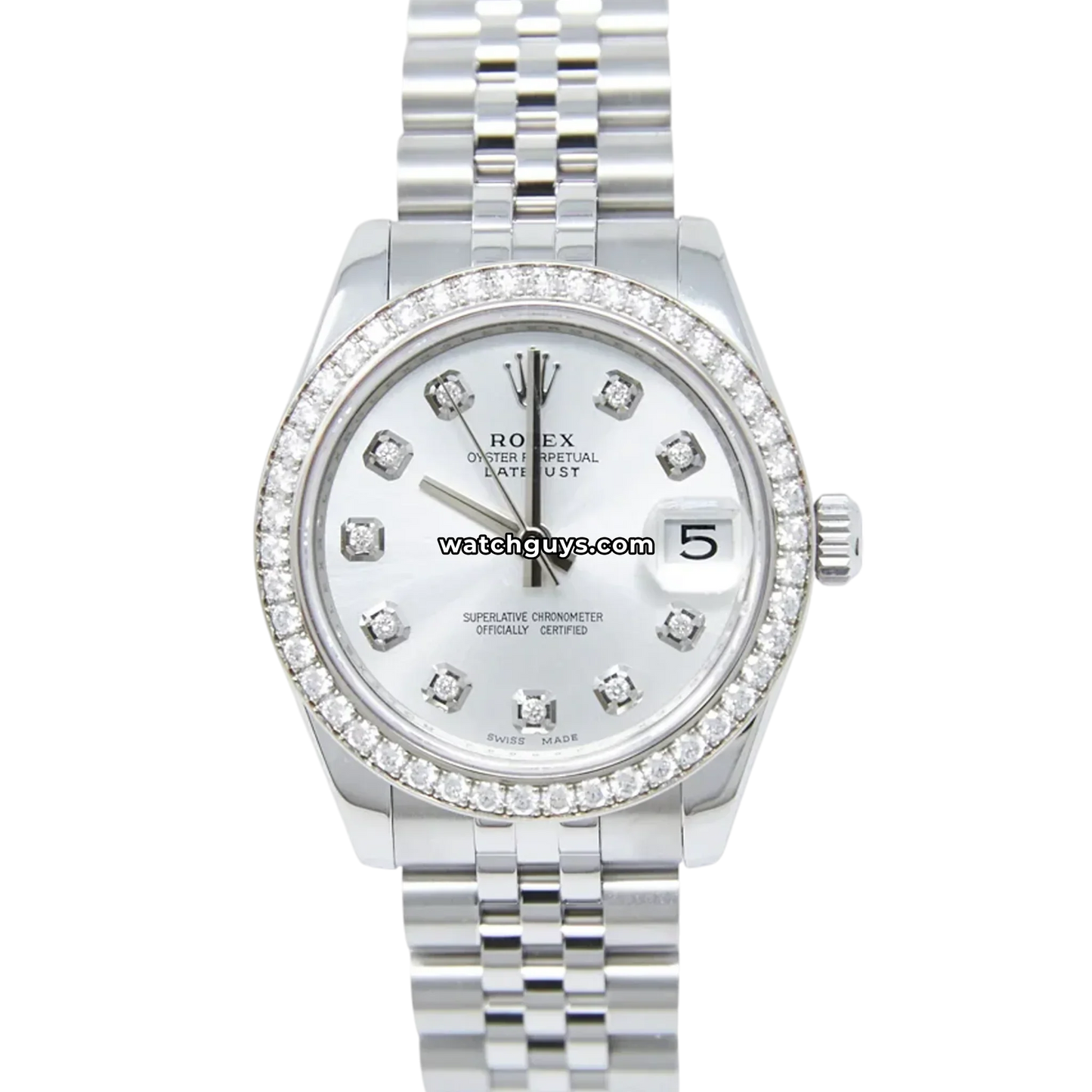 Rolex Datejust 178384 Silver Diamond Jubilee
