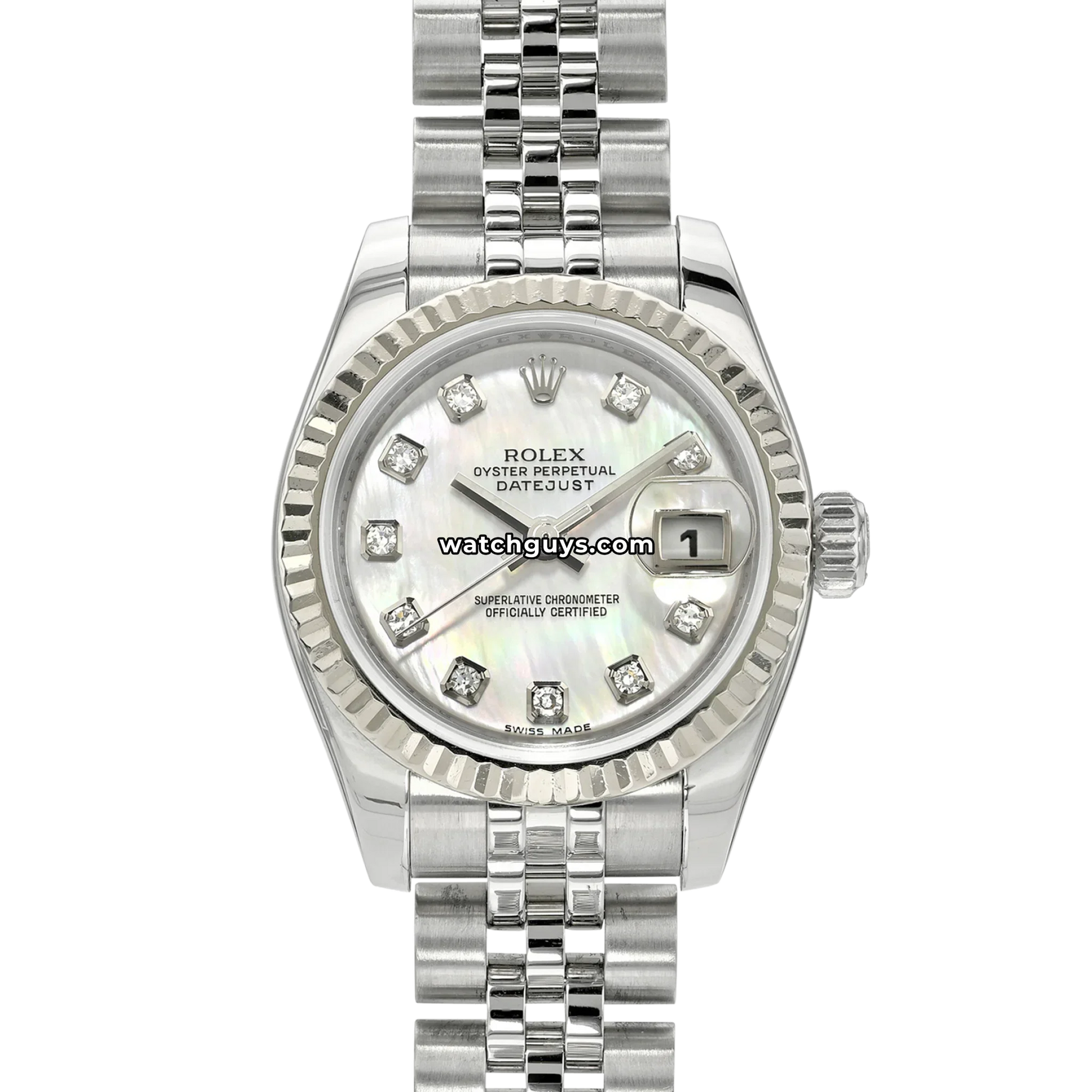 Rolex Datejust 179174 Pink Mother of Pearl Diamond