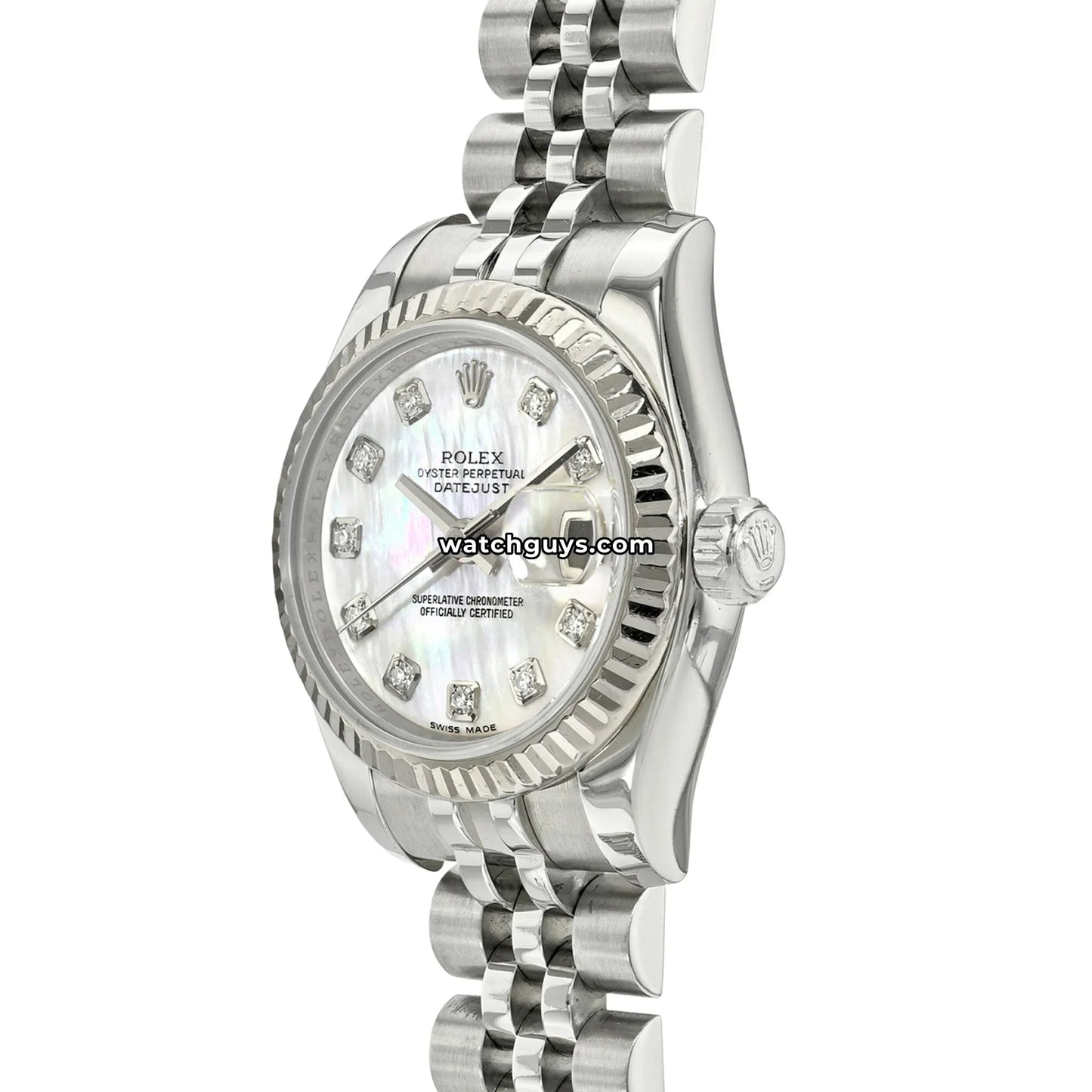 Rolex Datejust 179174 Pink Mother of Pearl Diamond