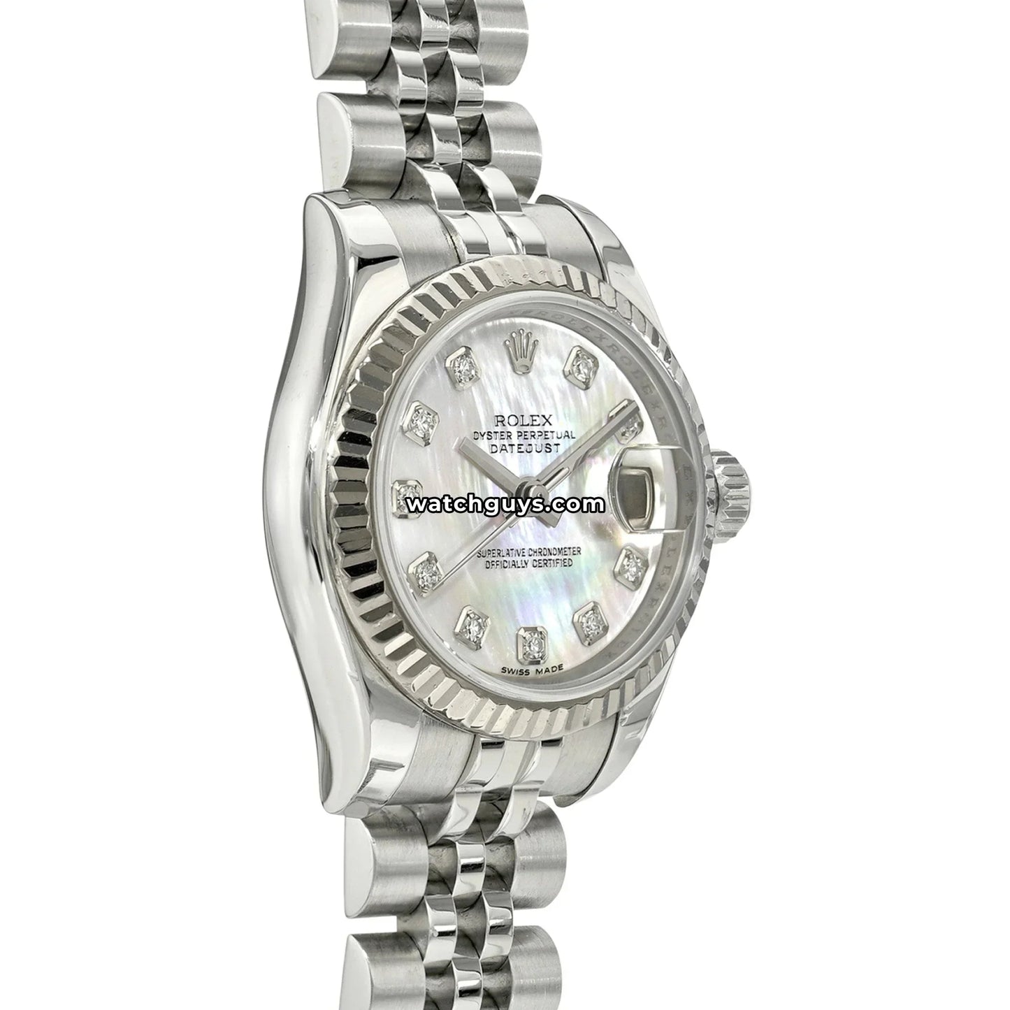 Rolex Datejust 179174 Pink Mother of Pearl Diamond