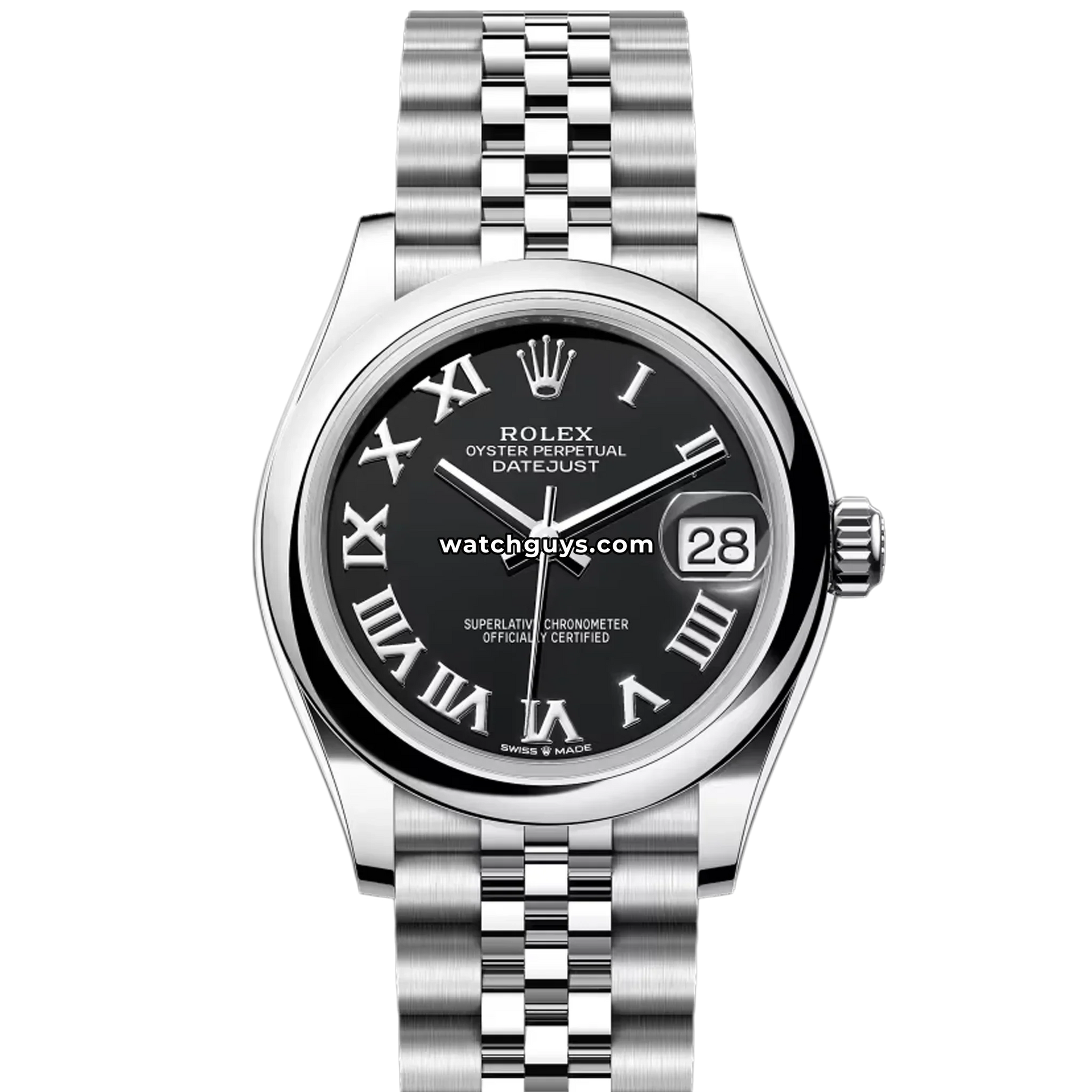 Rolex Datejust 278240 Black Roman Jubilee