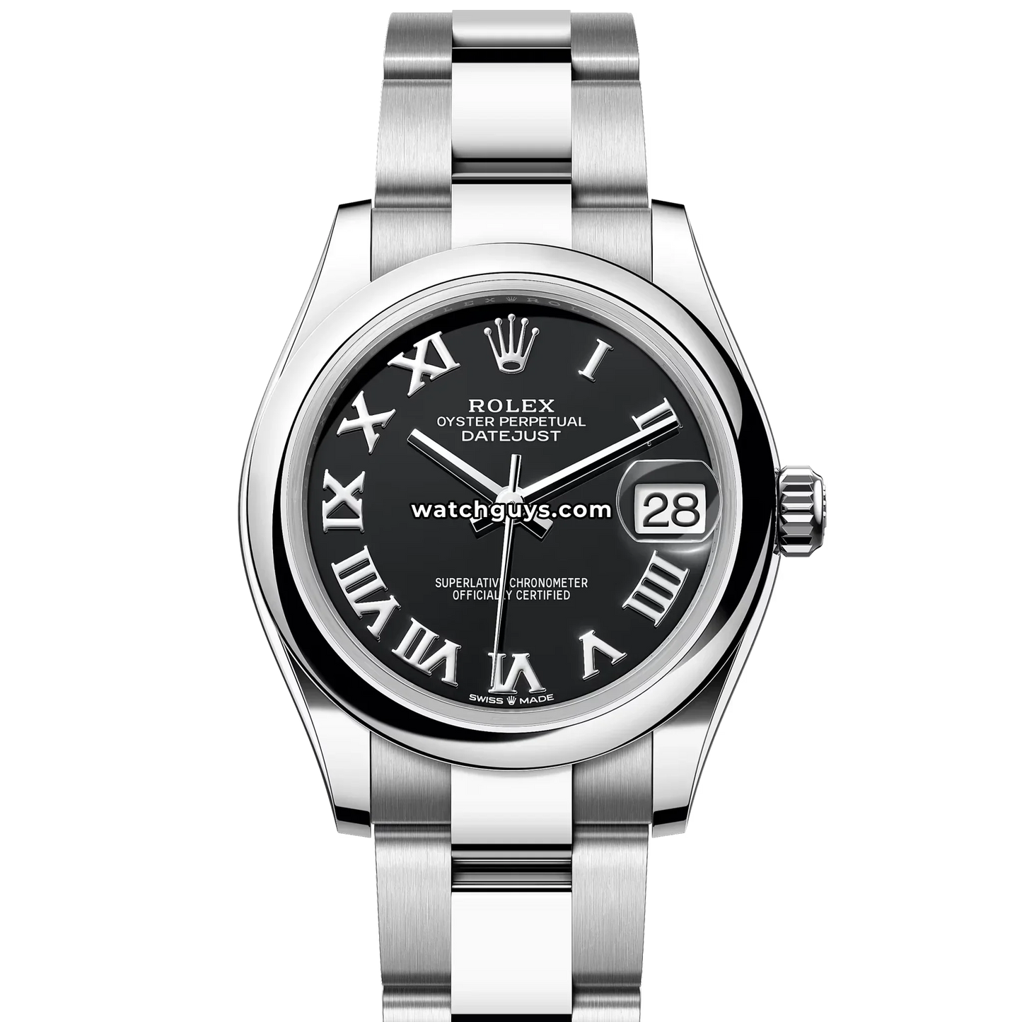 Rolex Datejust 278240 Black Roman Oyster