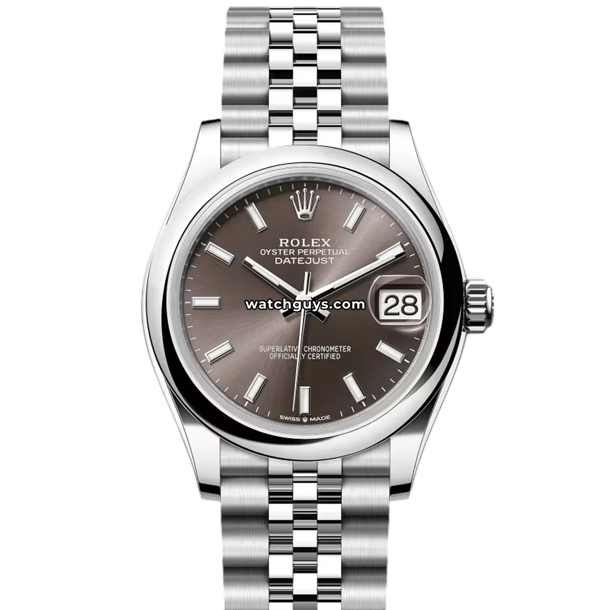 Rolex Datejust 278240 Dark Grey Index Jubilee