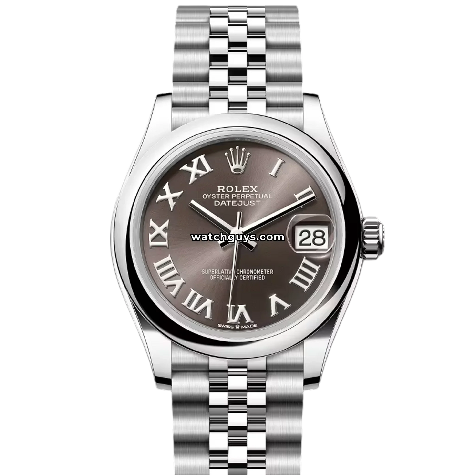 Rolex Datejust 278240 Dark Grey Roman Jubilee