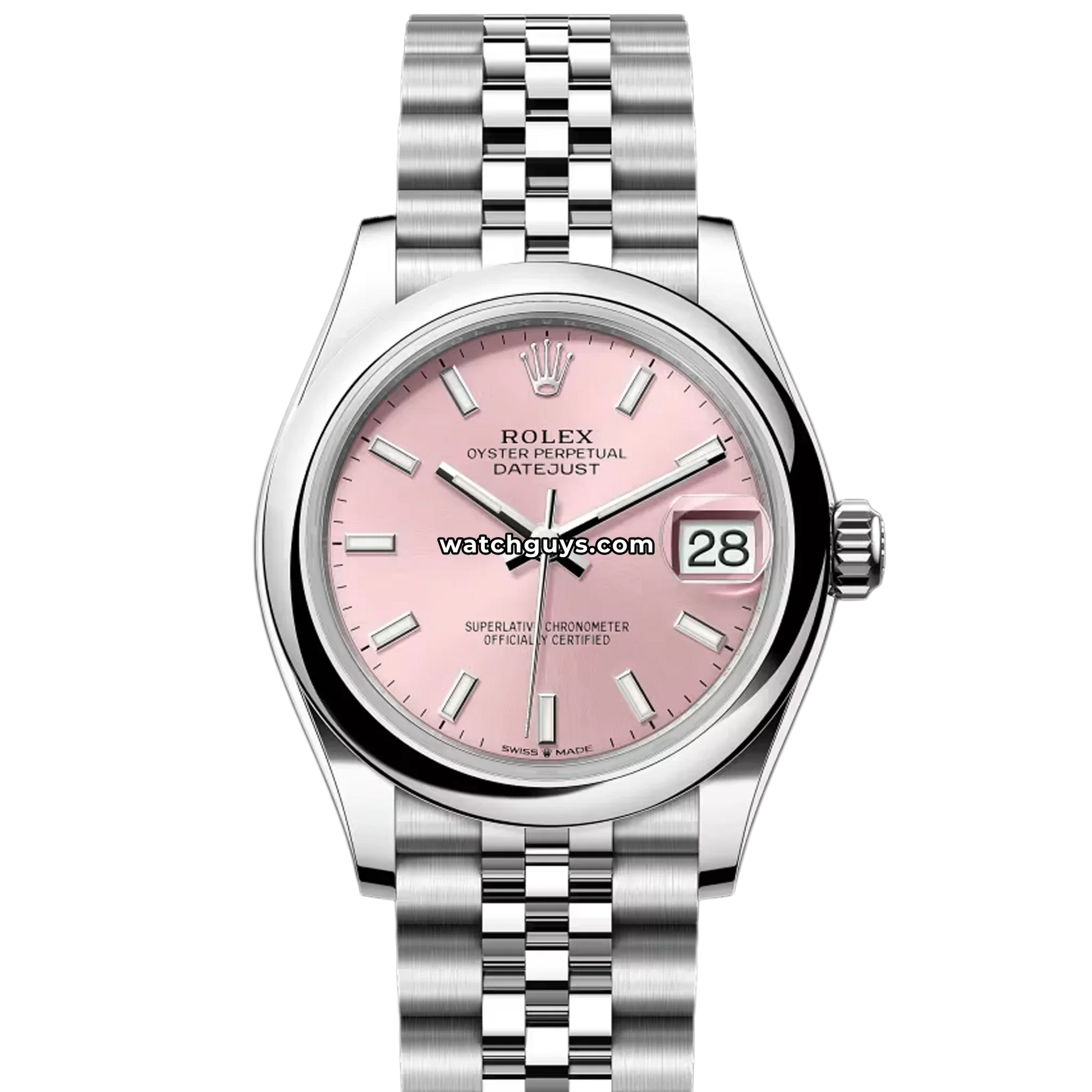 Rolex Datejust 278240 Pink Index Jubilee