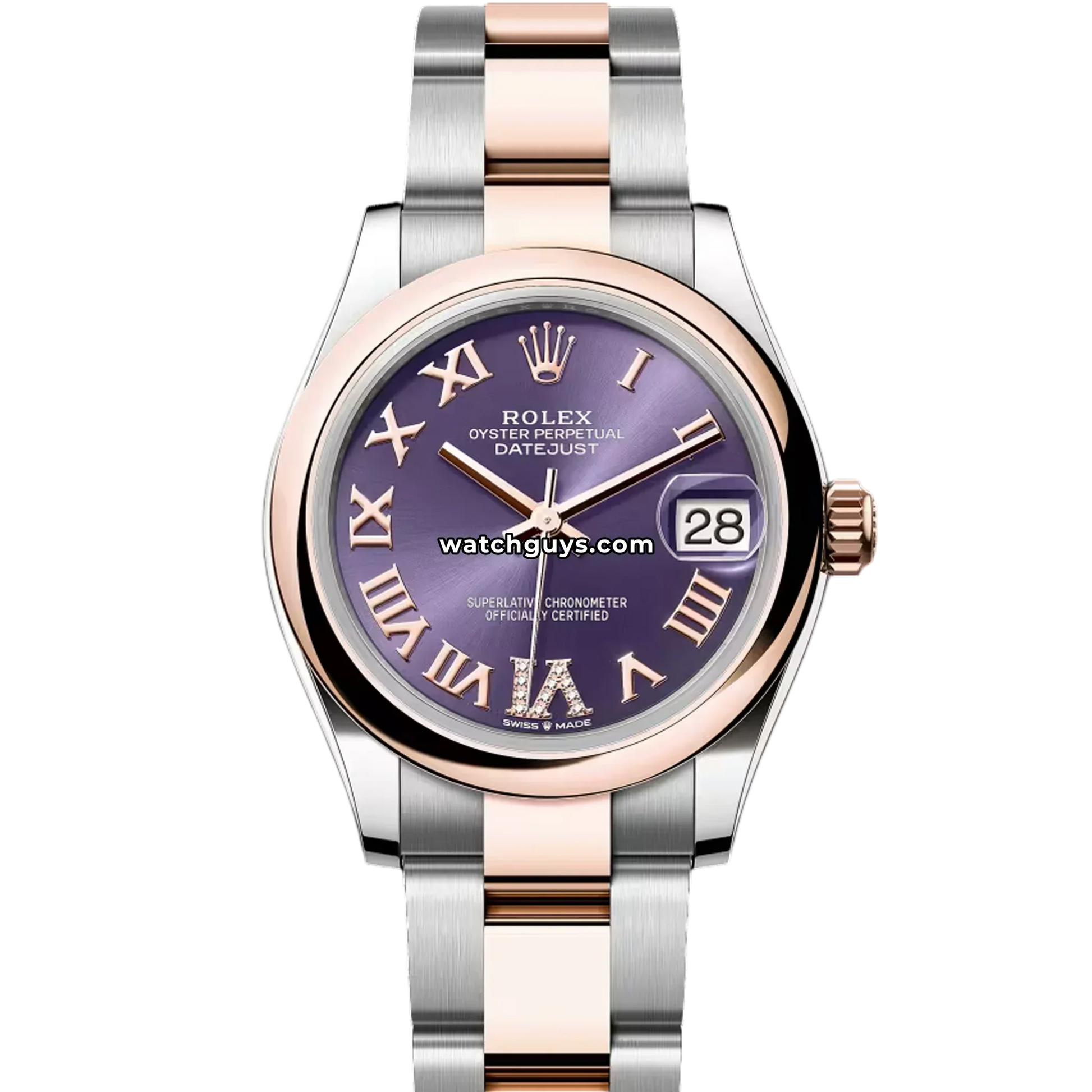 Rolex Datejust 278241 Aubergine Roman Oyster