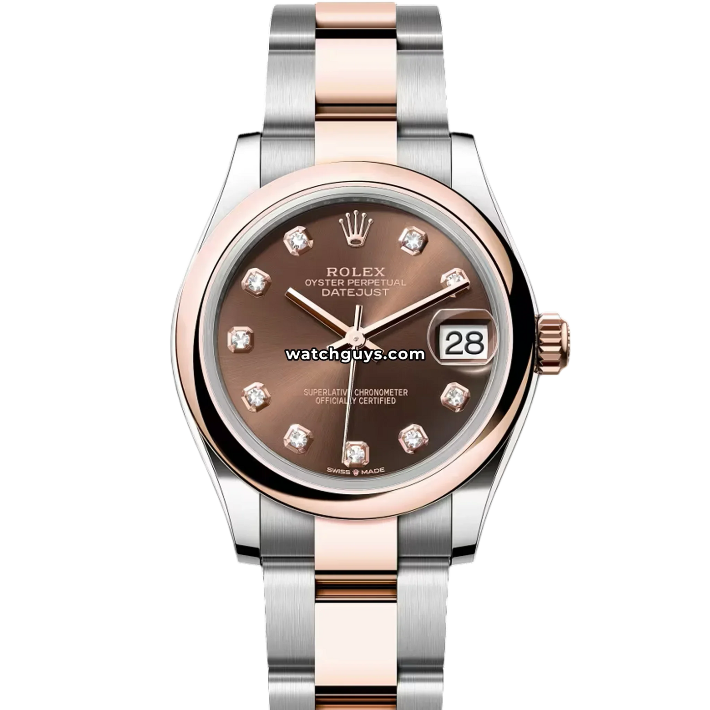 Rolex Datejust 278241 Chocolate Diamond Oyster