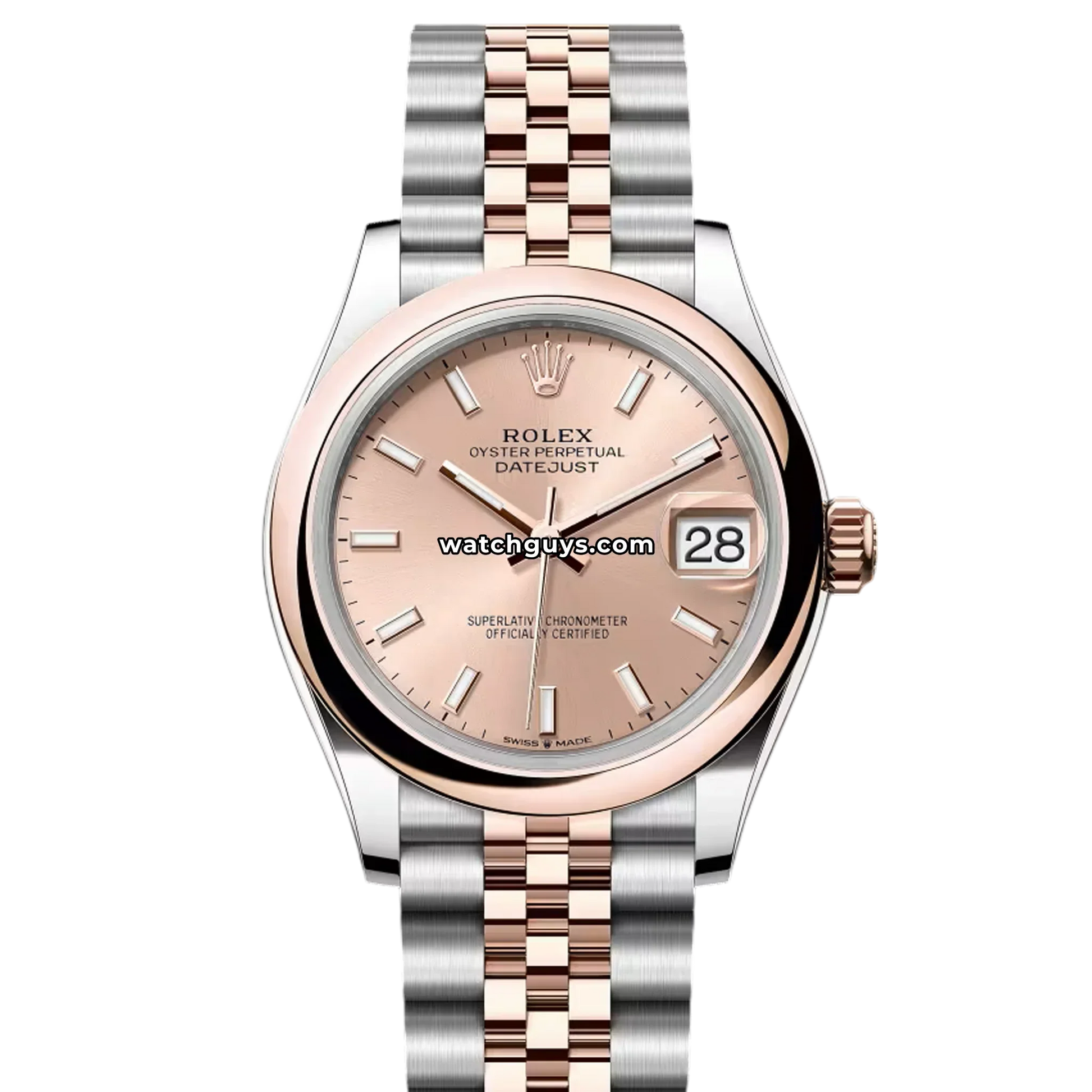 Rolex Datejust 278241 Pink Index Jubilee
