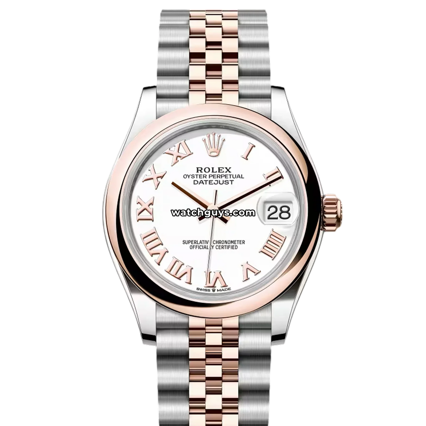 Rolex Datejust 278241 White Roman Jubilee