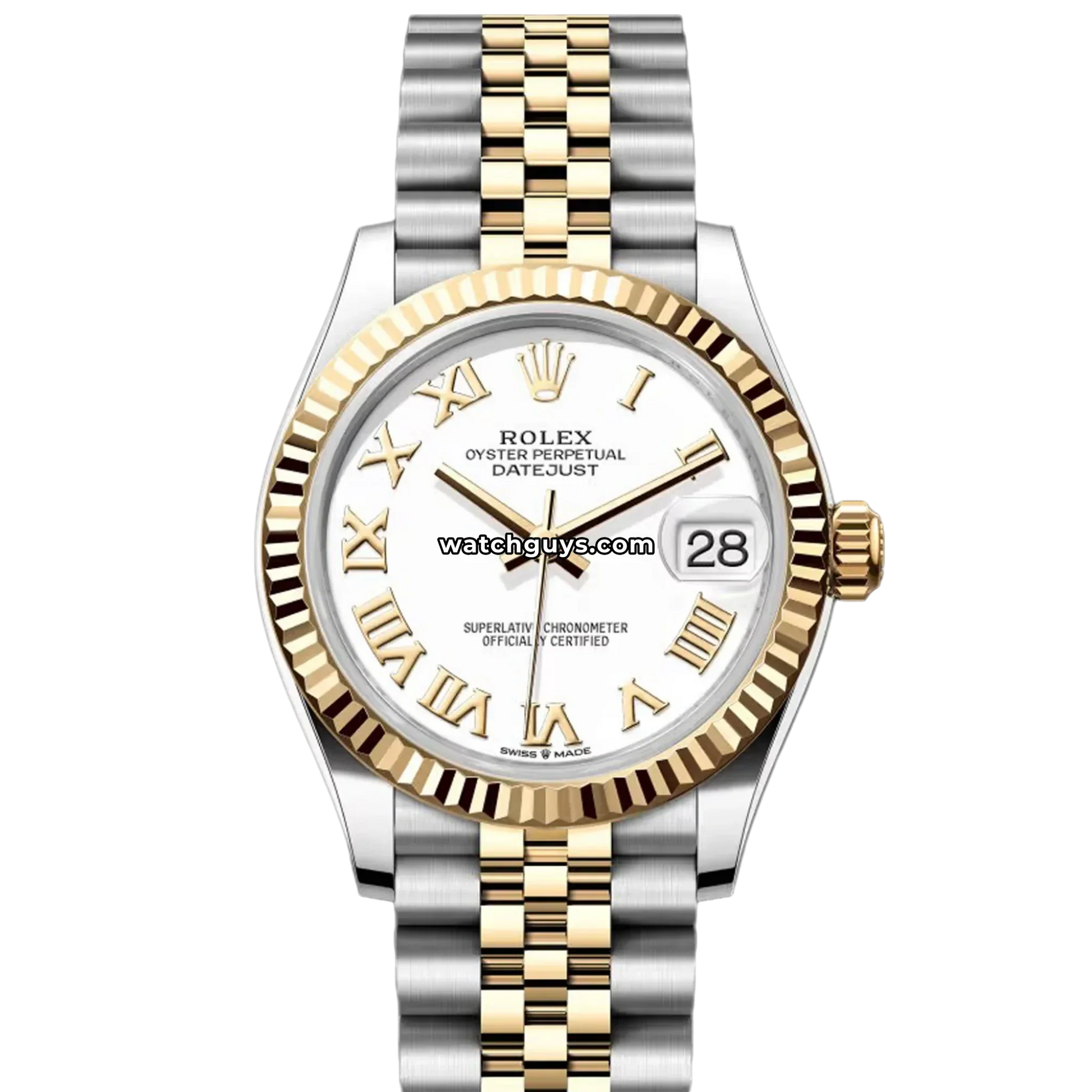 Rolex Datejust 278273 White Roman Jubilee