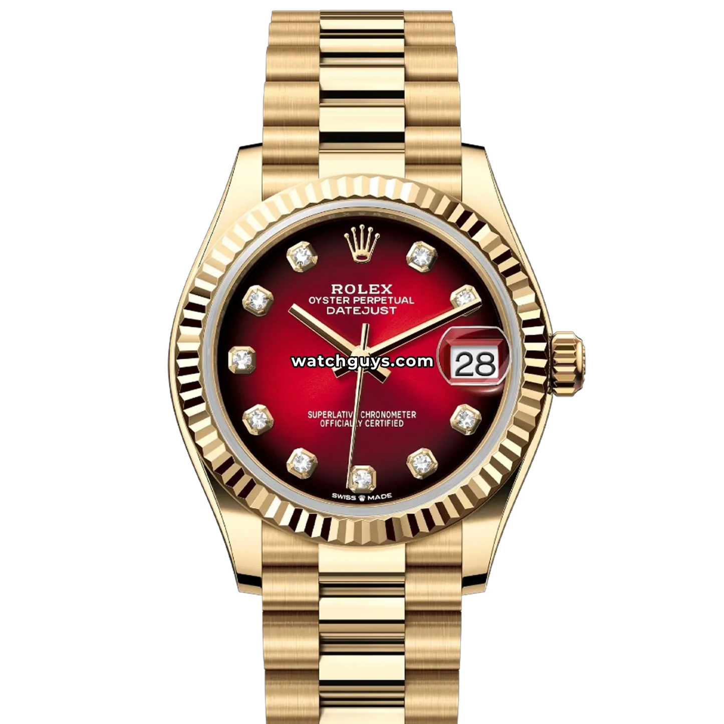 Rolex Datejust 278278 Red Ombre Diamond