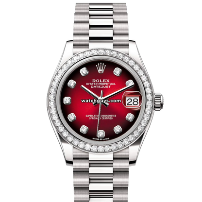 Rolex Datejust 278289RBR Red Ombre White Gold