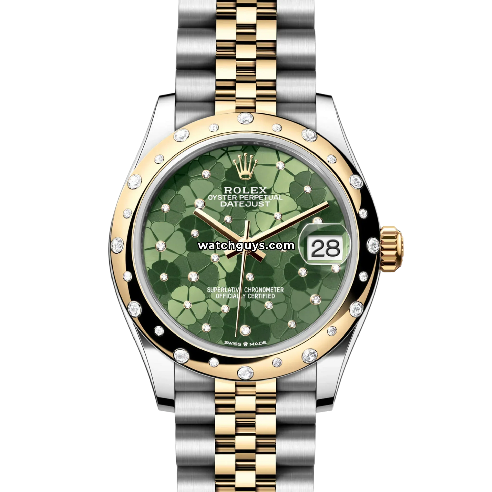 Rolex Datejust 278343RBR Green Floral Motif Diamond