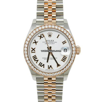 Rolex Datejust 278381RBR White Roman Diamond Jubilee