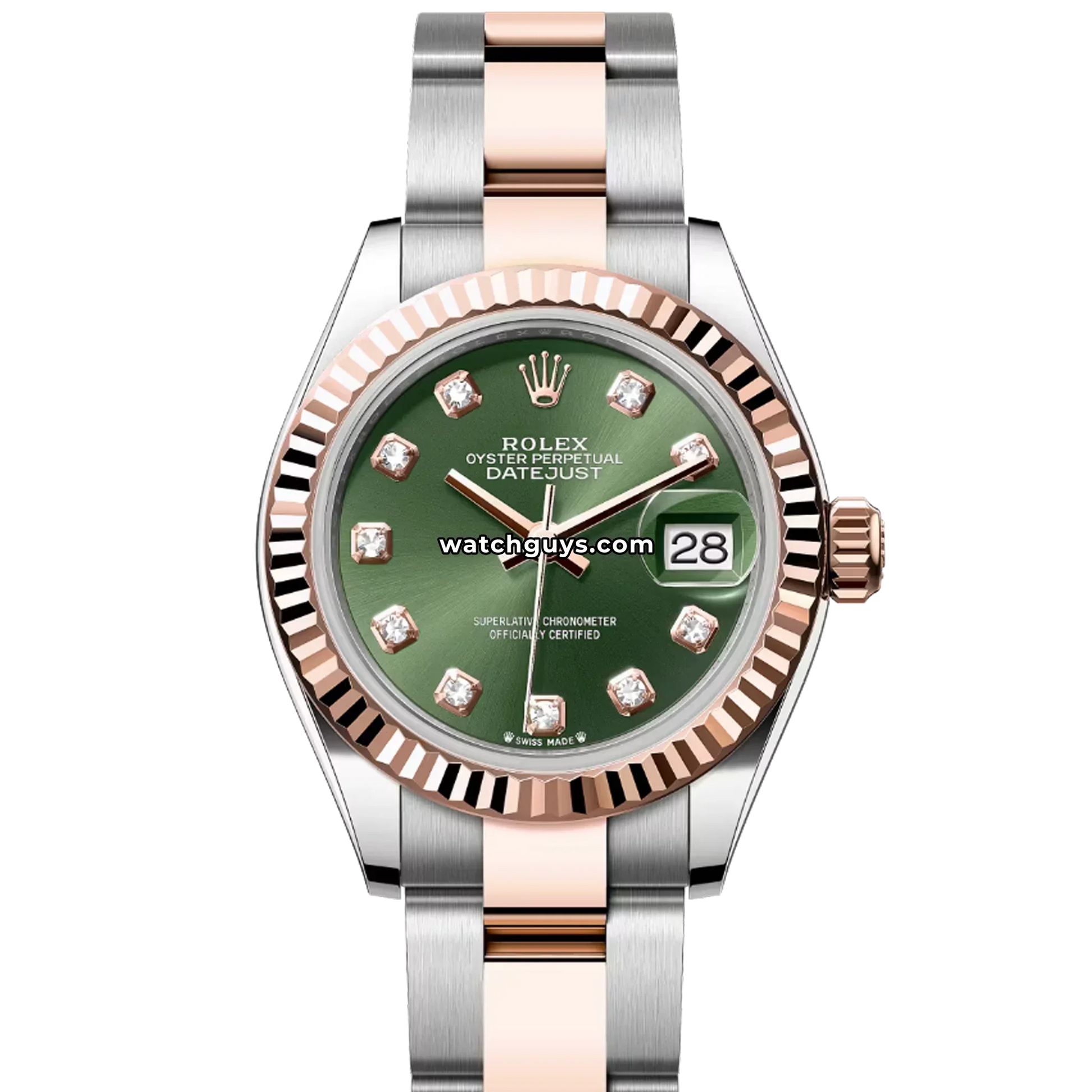 Rolex Datejust 279171 Green Diamond Oyster