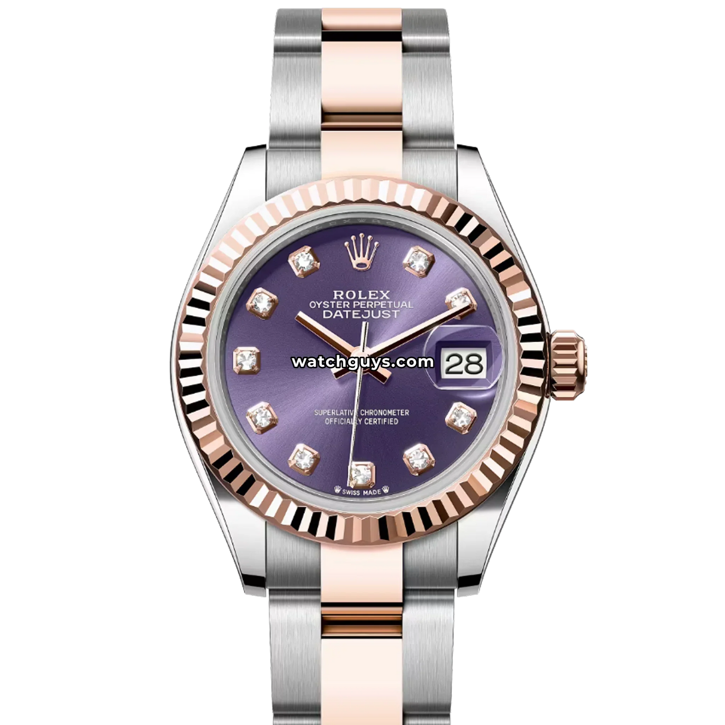 Rolex Datejust 279171 Purple Diamond Oyster