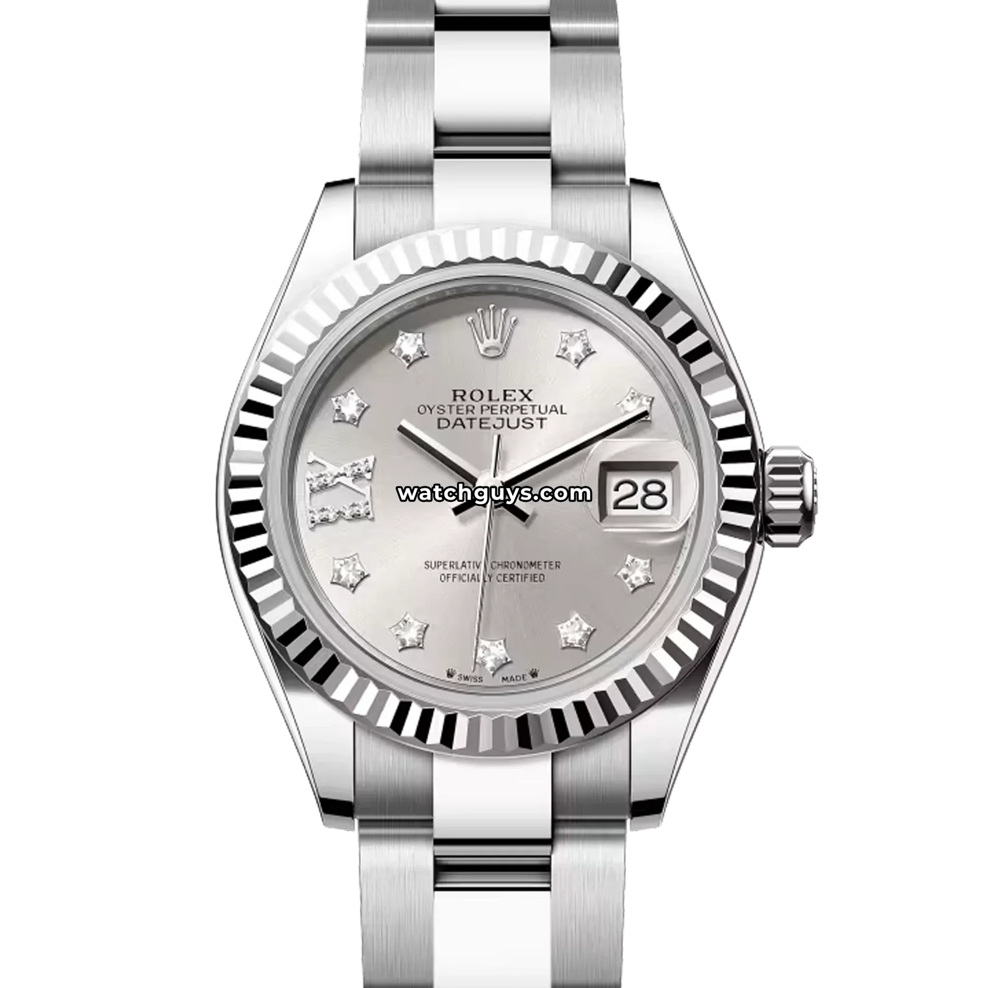 Rolex Datejust 279174 Silver Star Diamond Oyster