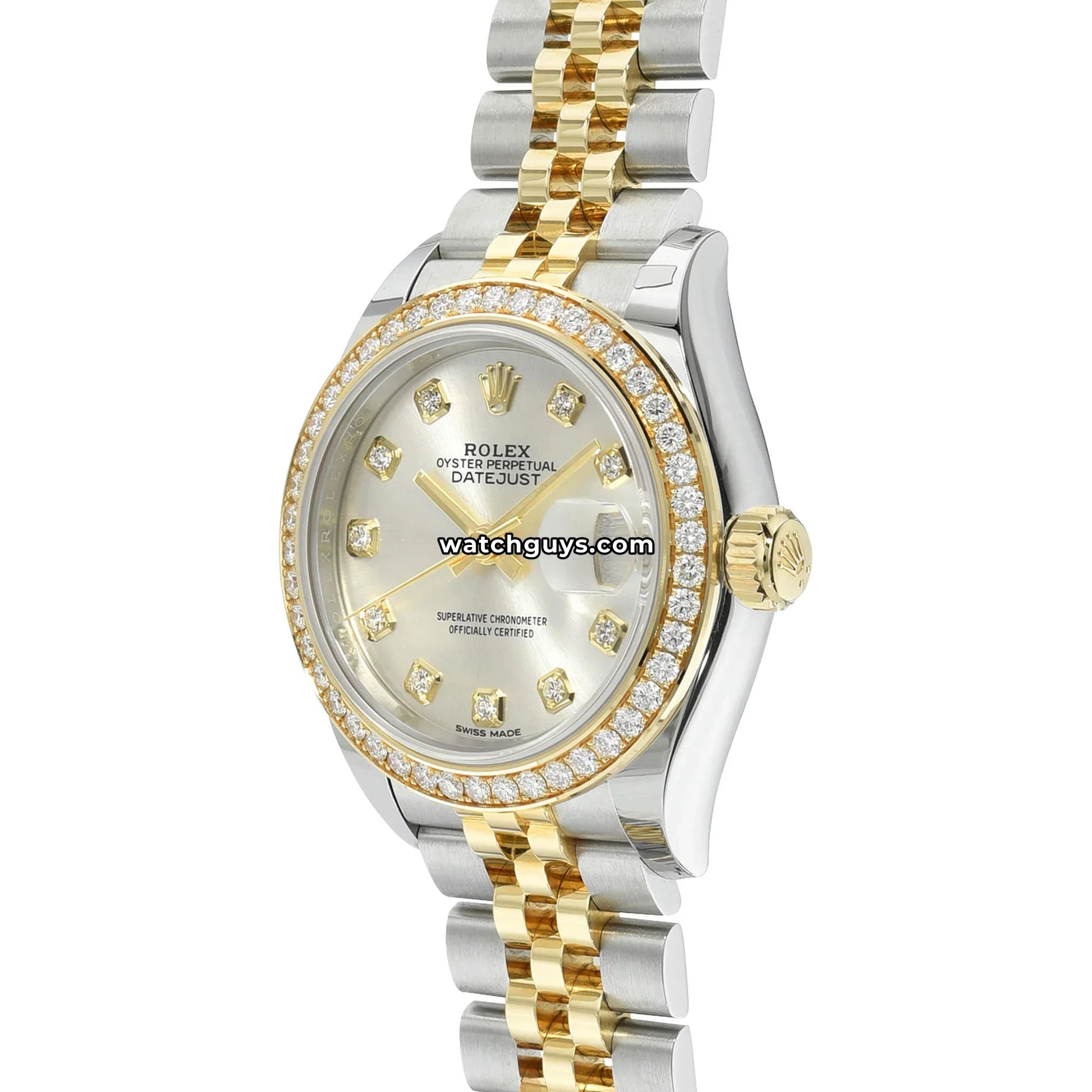 Rolex Datejust 279383RBR Silver Diamond
