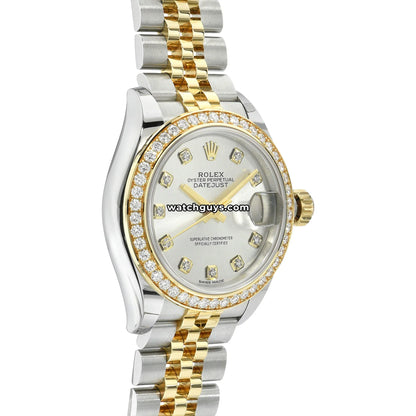 Rolex Datejust 279383RBR Silver Diamond