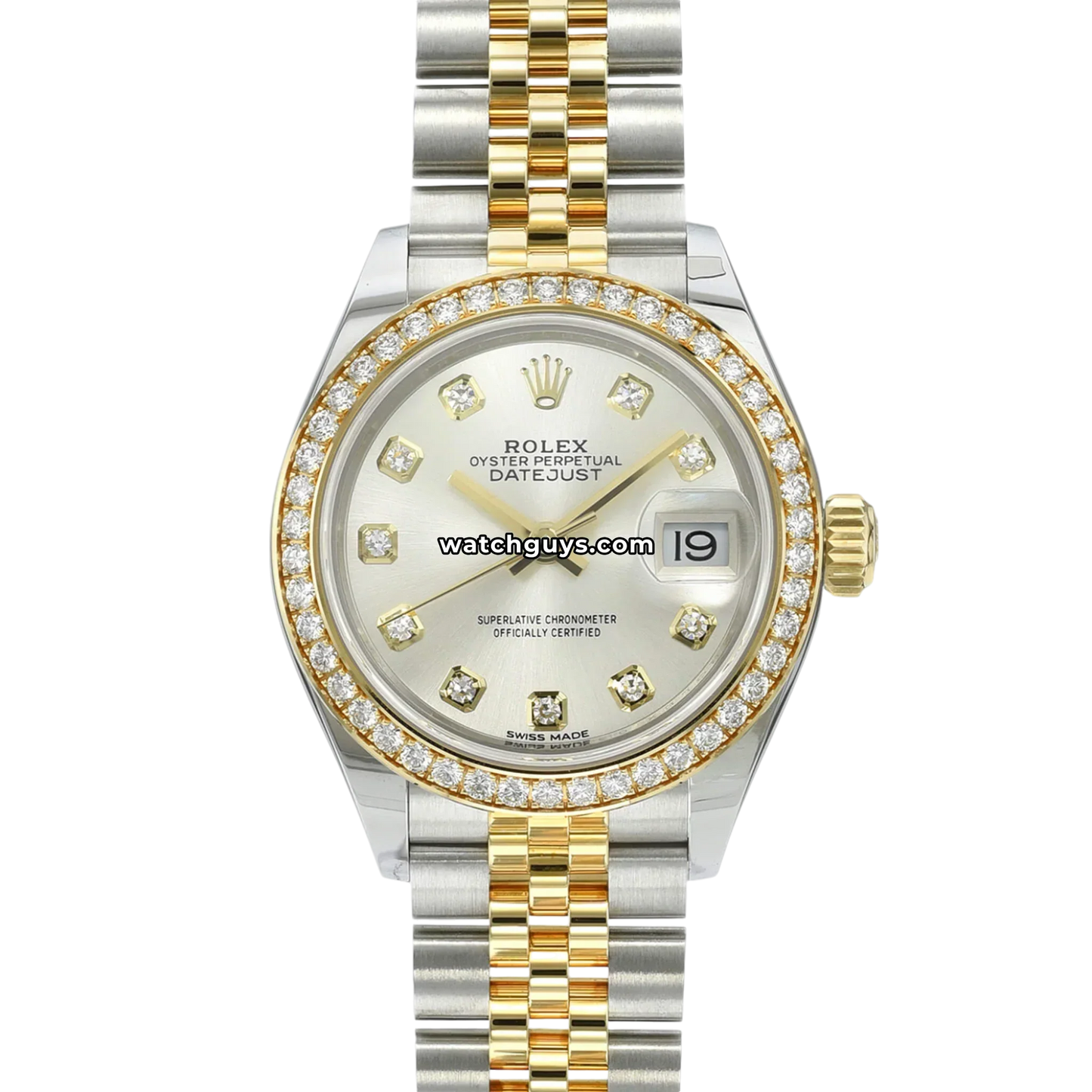 Rolex Datejust 279383RBR Silver Diamond