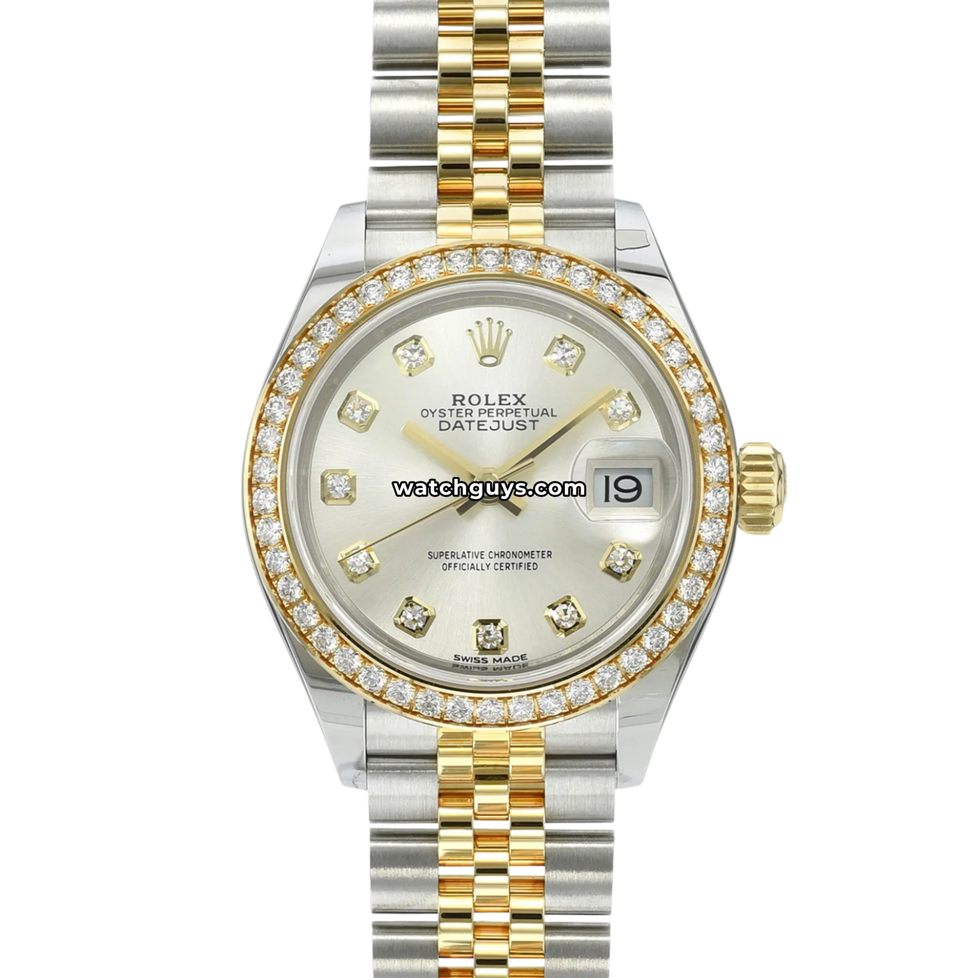 Rolex Datejust 279383RBR Silver Diamond