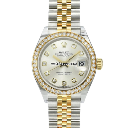 Rolex Datejust 279383RBR Silver Diamond