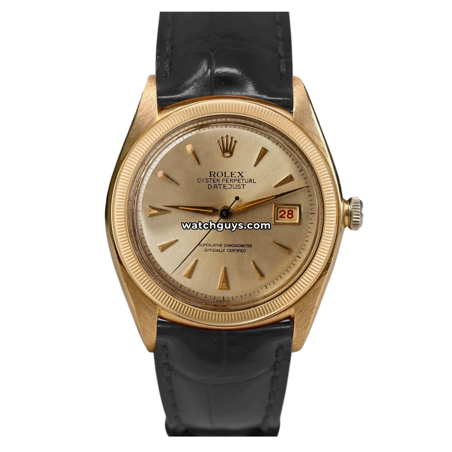 Rolex Datejust 6105 Champagne 18K Yellow Gold