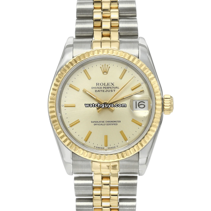 Rolex Datejust 68273 Two Tone Silver