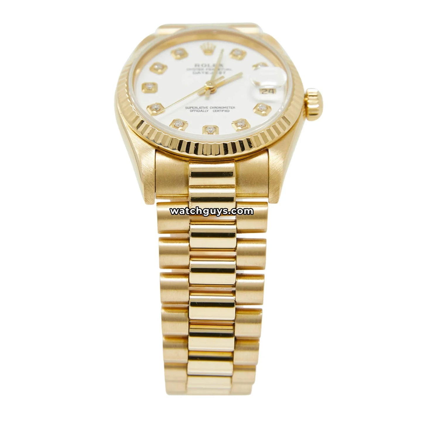 Rolex Datejust 68278 White Diamond President