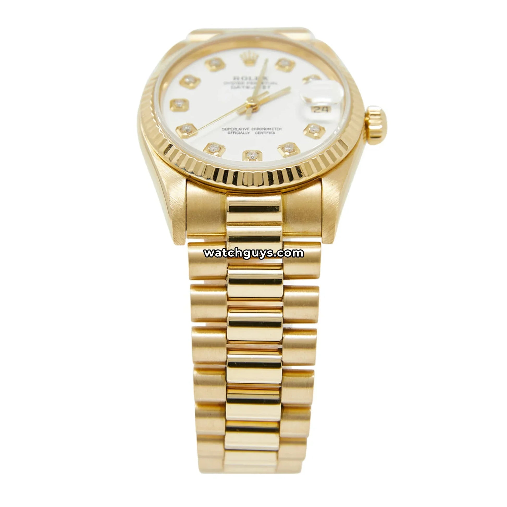 Rolex Datejust 68278 White Diamond President