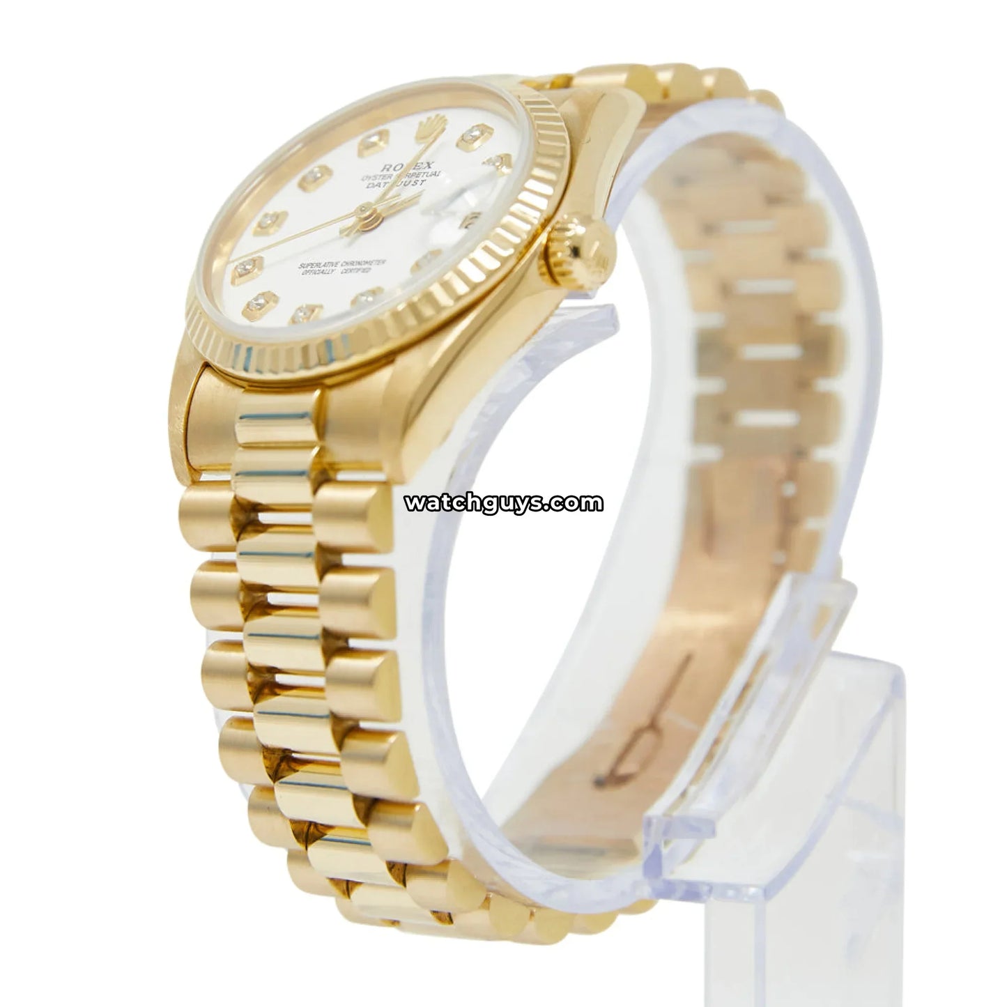 Rolex Datejust 68278 White Diamond President
