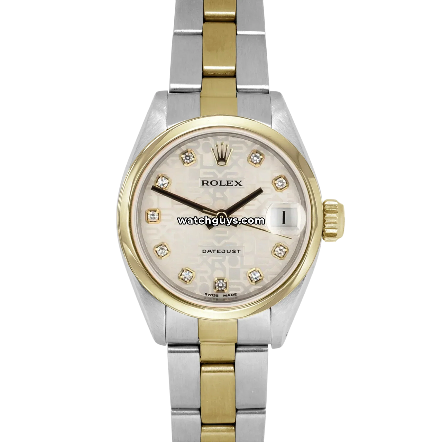 Rolex Datejust 69163 Silver Oyster Diamond