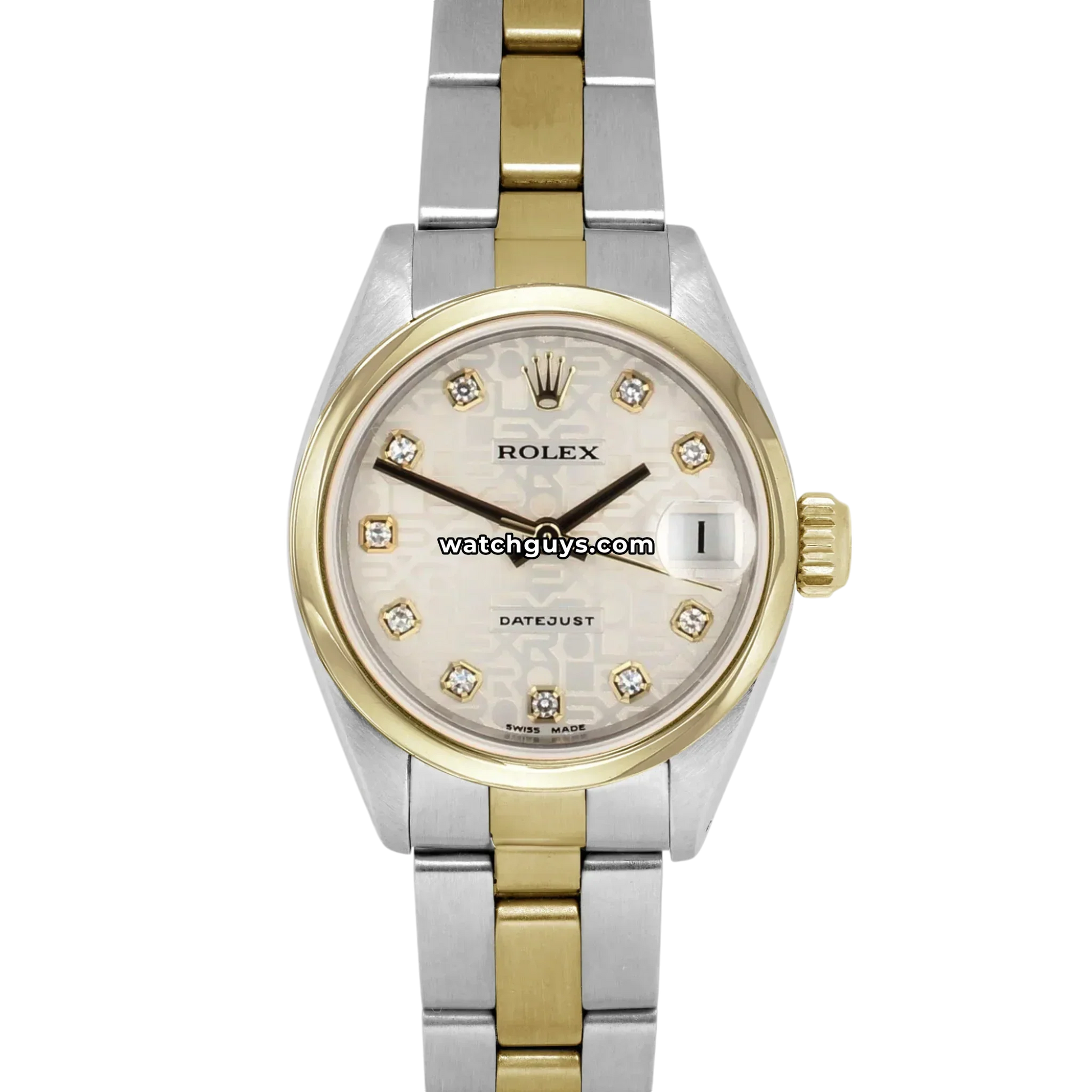 Rolex Datejust 69163 Silver Oyster Diamond