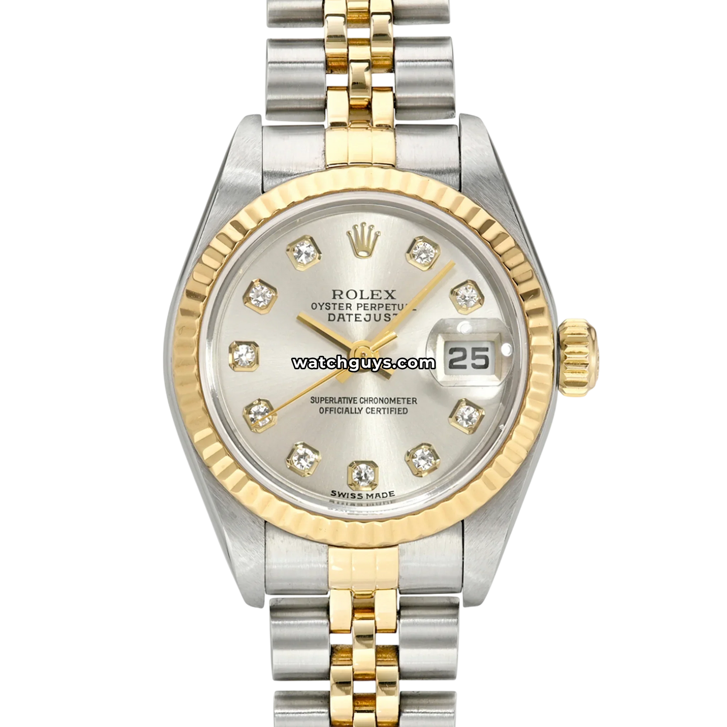 Rolex Datejust 69173 Silver Diamond Two Tone
