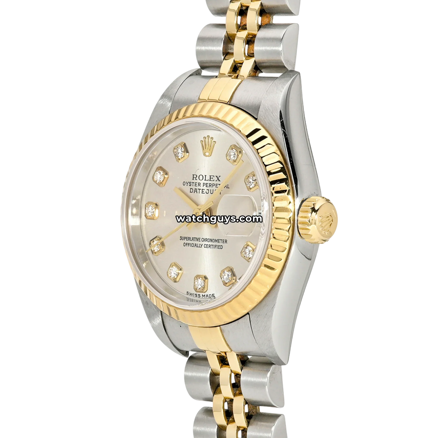 Rolex Datejust 69173 Silver Diamond Two Tone