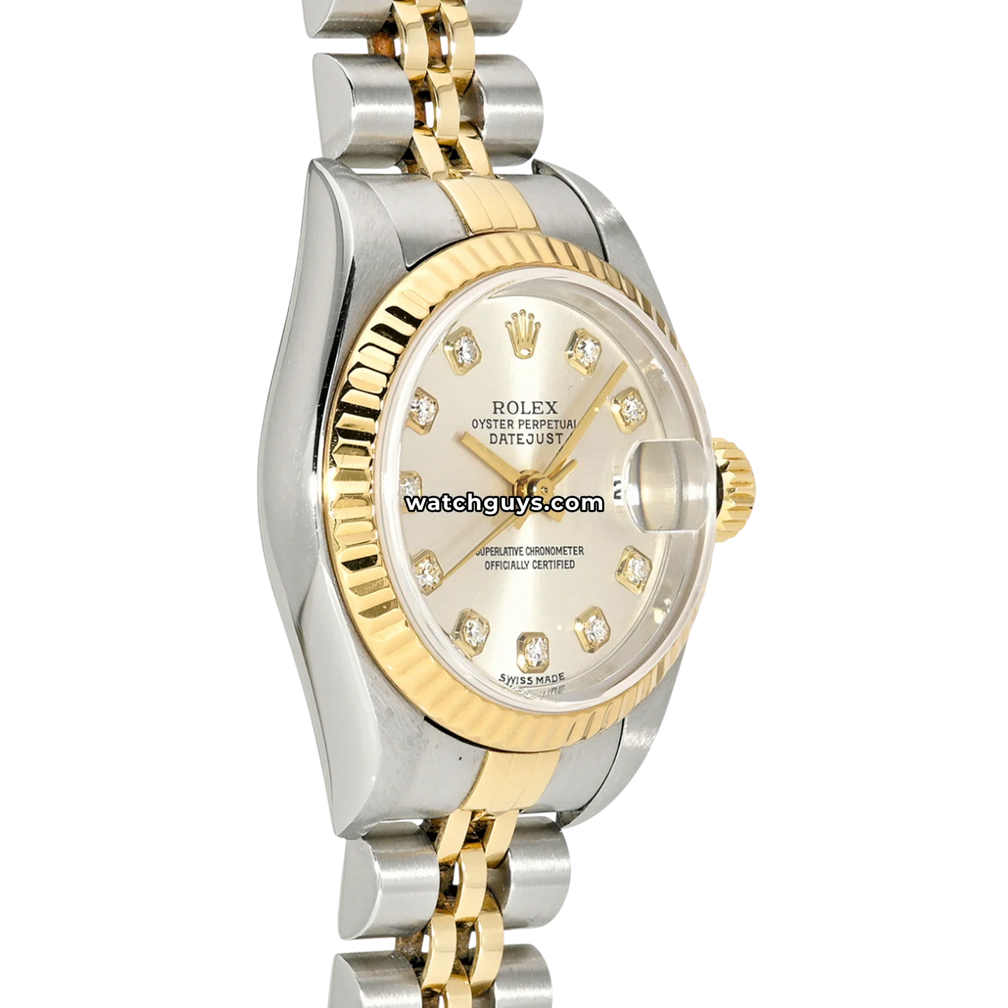 Rolex Datejust 69173 Silver Diamond Two Tone