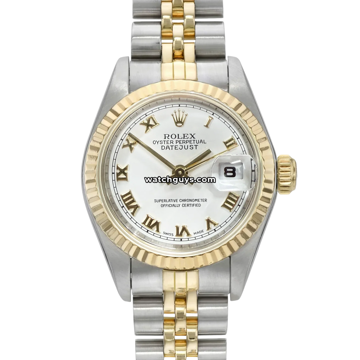 Rolex Datejust 69173 White Roman Jubilee