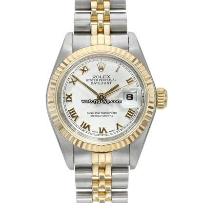 Rolex Datejust 69173 White Roman Jubilee