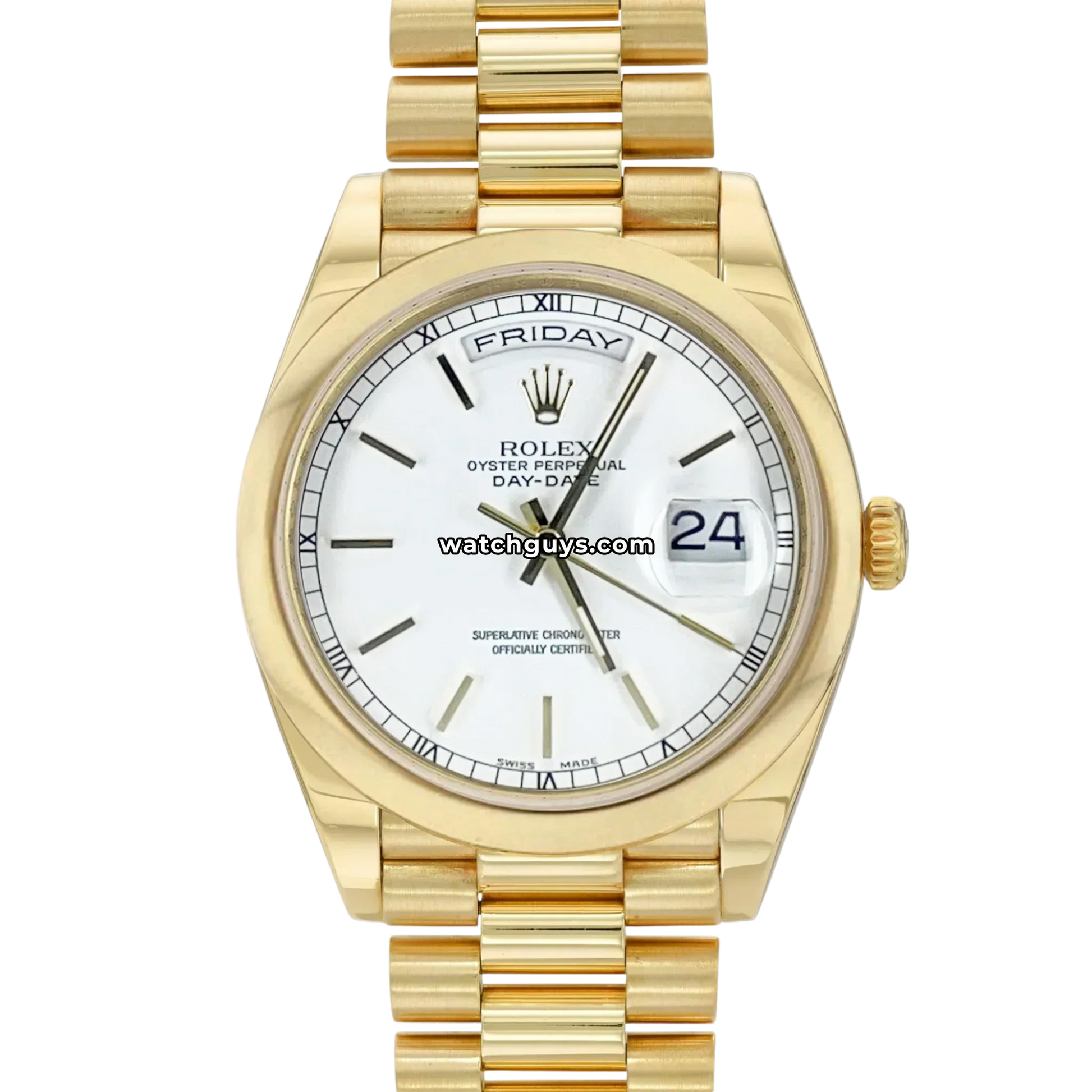 Rolex Day-Date 118208 White Index President