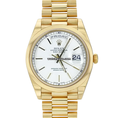 Rolex Day-Date 118208 White Index President