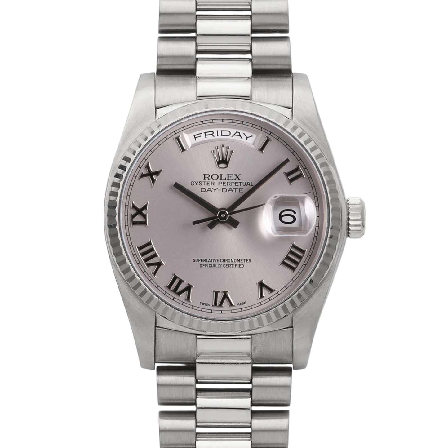 Rolex Day-Date 118239 Rhodium Roman