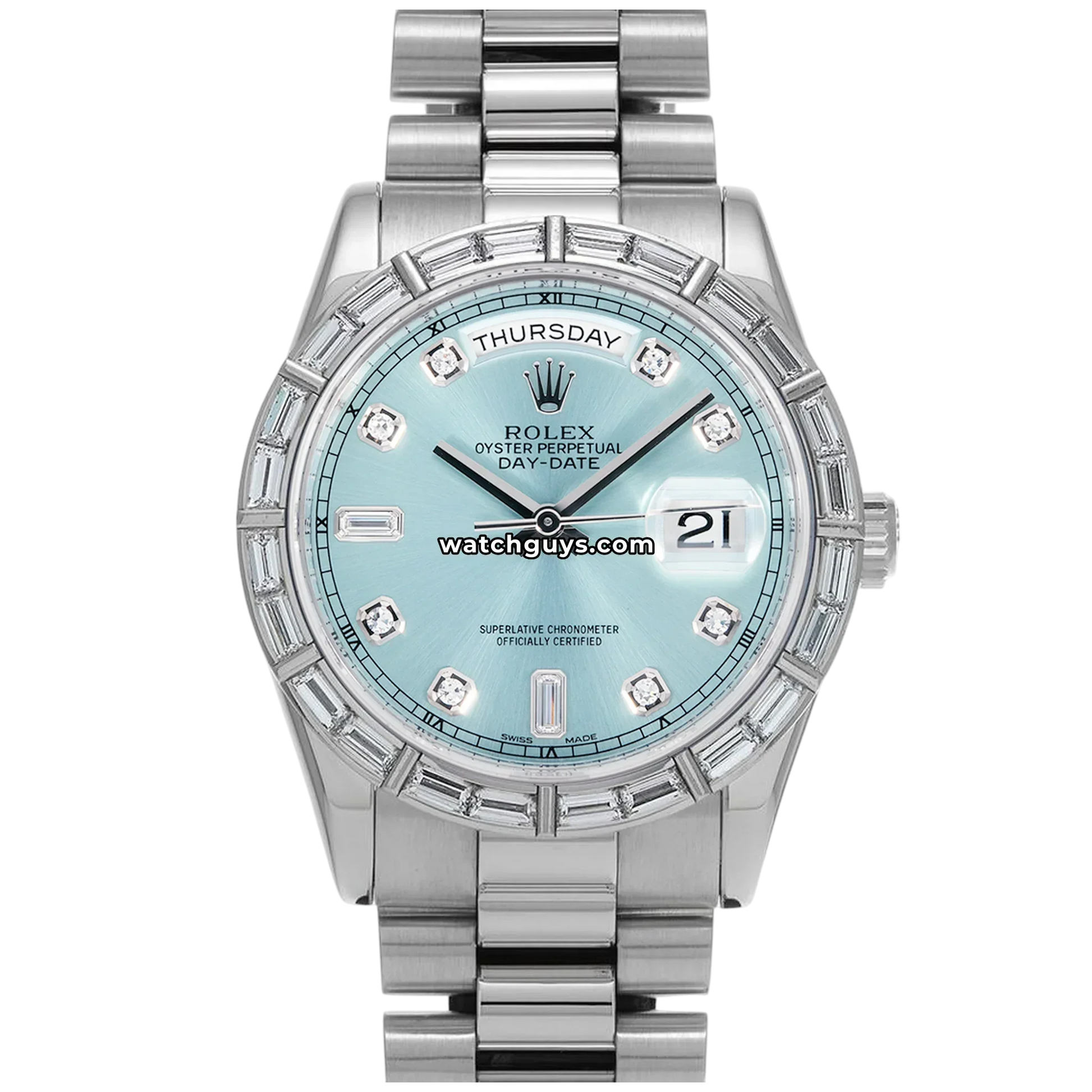 Rolex Day-Date 118366 Ice Blue Diamond