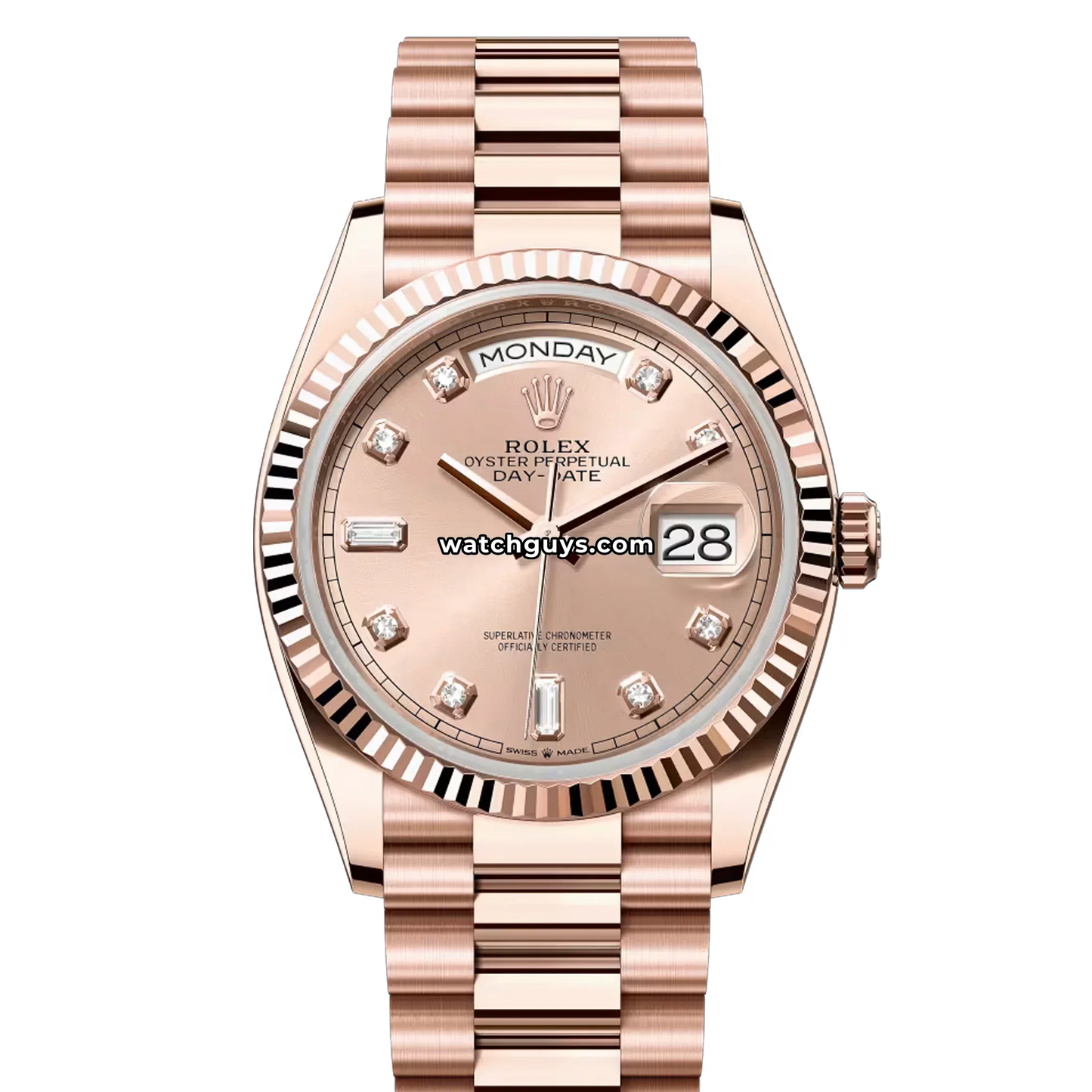 Rolex Day-Date 128235 Rose Diamond