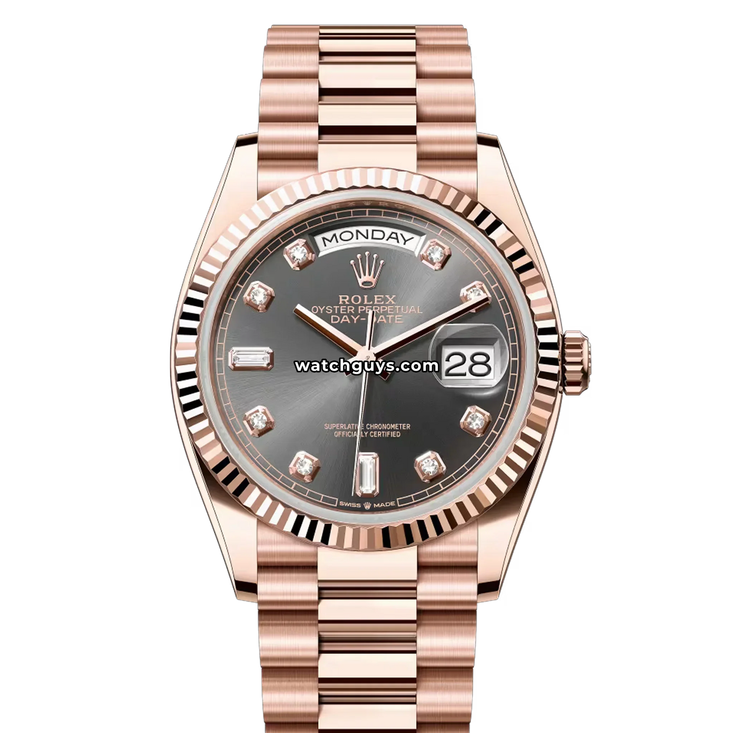 Rolex Day-Date 128235 Slate Diamond
